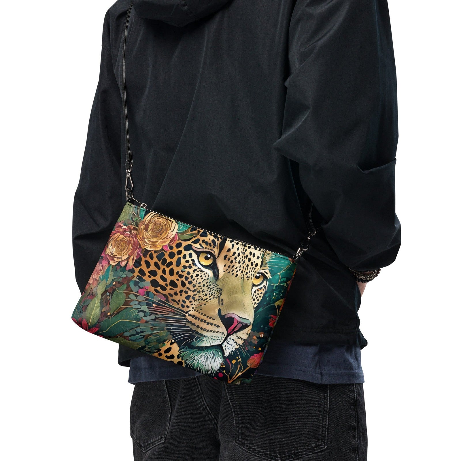 PNHF Vibrant Leopard Crossbody Bag