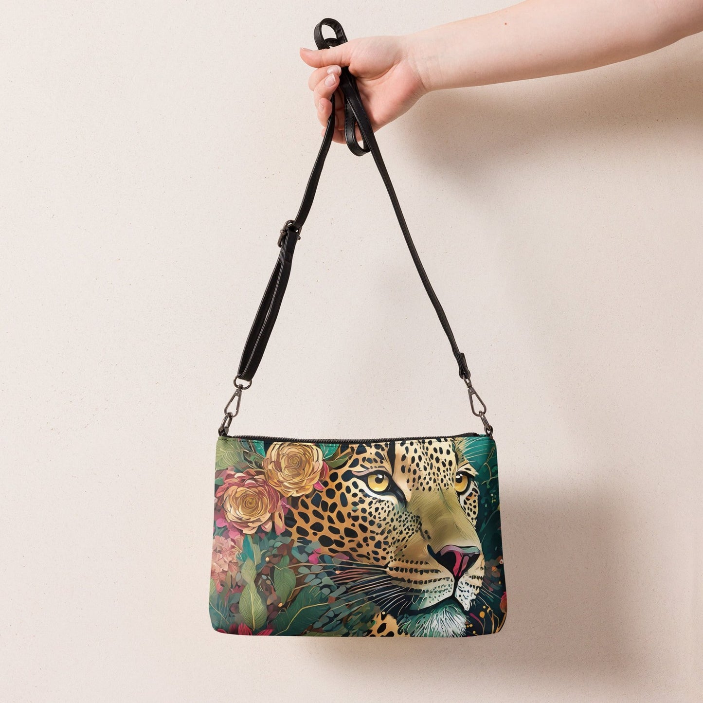 PNHF Vibrant Leopard Crossbody Bag