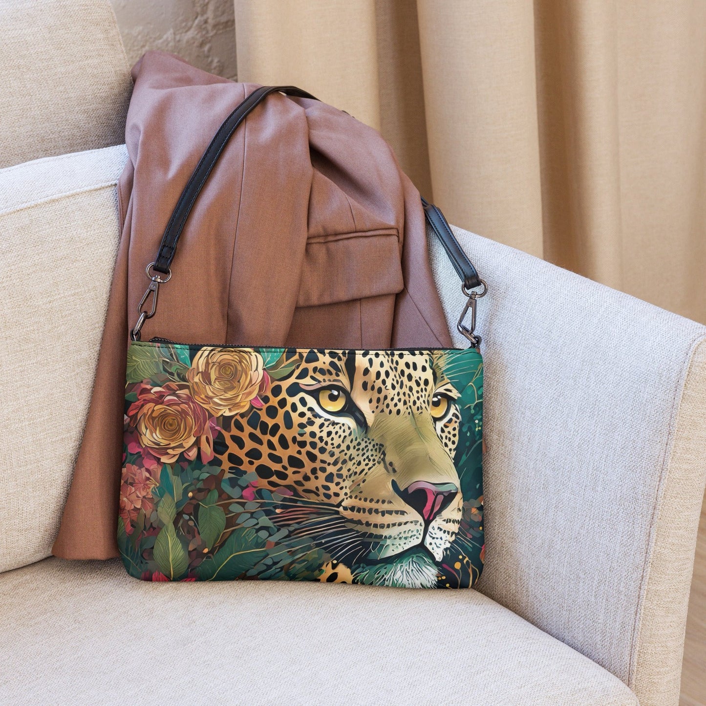 PNHF Vibrant Leopard Crossbody Bag