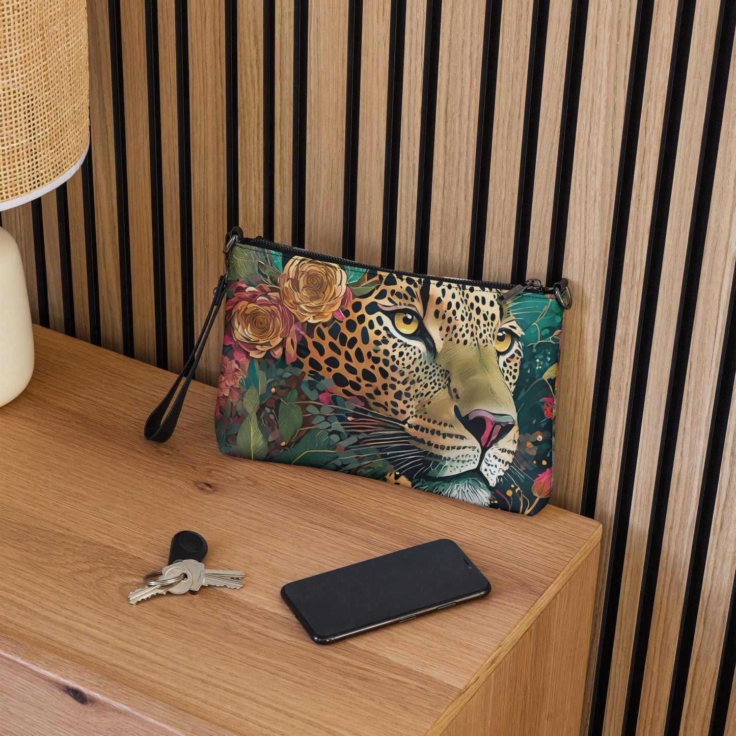PNHF Vibrant Leopard Crossbody Bag