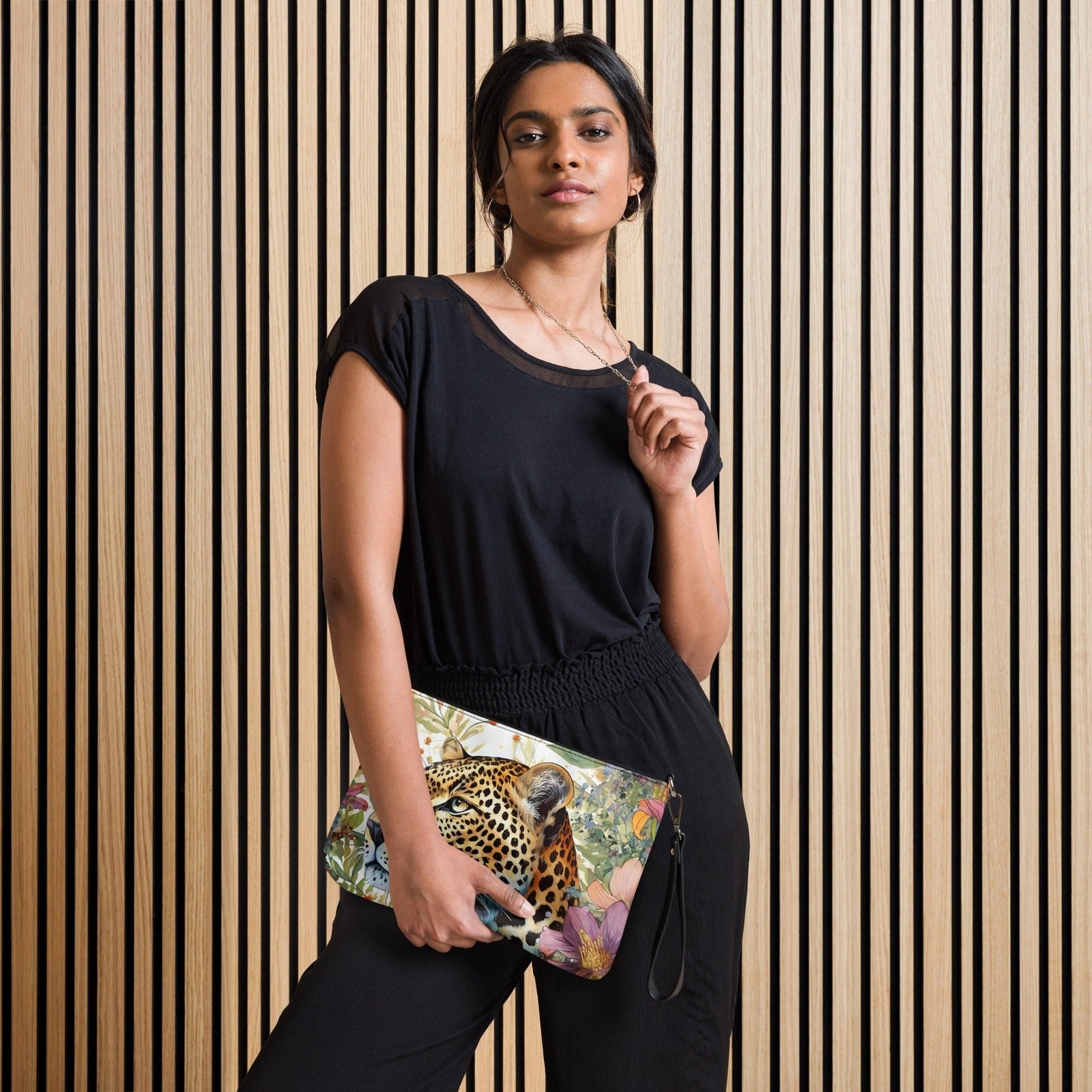 PNHF Vibrant Leopard Crossbody Bag